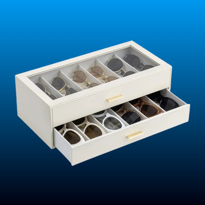 12-Grid Sunglasses Organizer Case