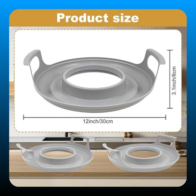 No Burn Microwave Bowl Holder Tray with Handles