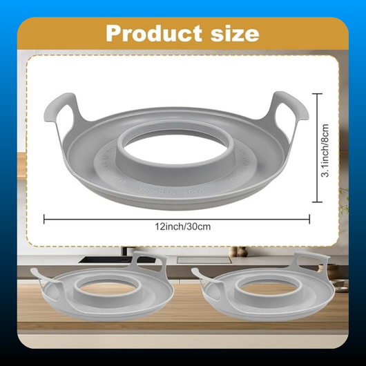 No Burn Microwave Bowl Holder Tray with Handles