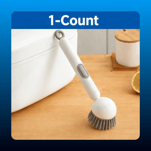 6-in-1 Dish Brush with Soap Dispenser
