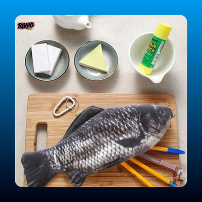 Novelty Fish‑Shaped Multi‑Use Pencil Case