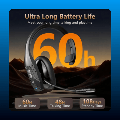 Wireless Trucker Noise Cancelling Headset