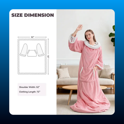 Wearable Heated Blanket Robe