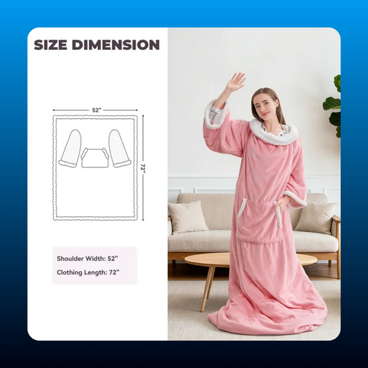 Wearable Heated Blanket Robe