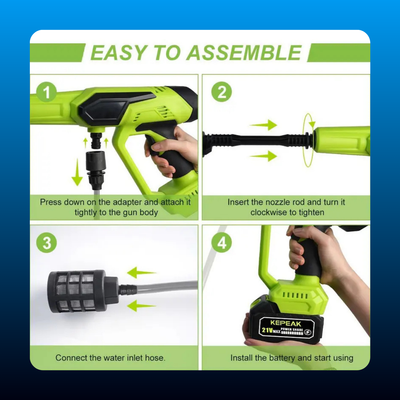 Cordless Power Washer with Battery