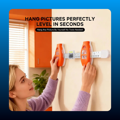 Picture-Hanging Kit with Built-In Level and Ruler