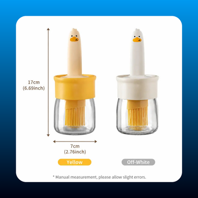 Cute Duck Shaped Silicone Oil Brush