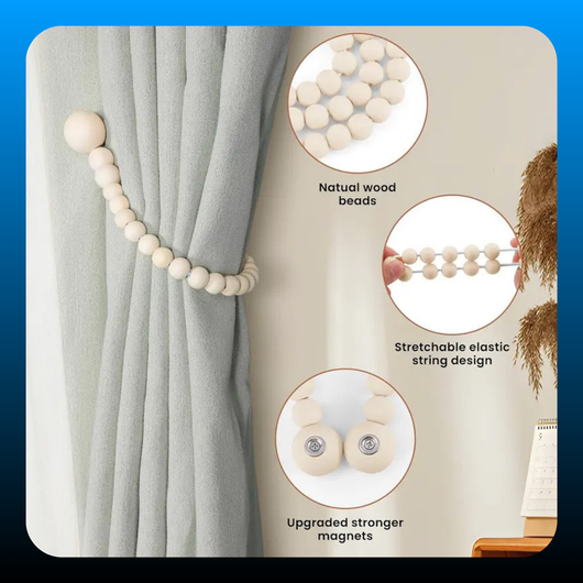 Magnetic Curtain Tiebacks (2 Pack)