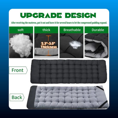 Folding Camping Cot with Mattress