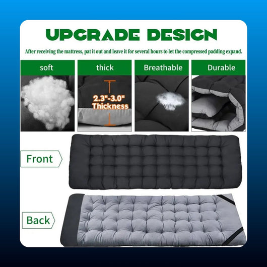 Folding Camping Cot with Mattress