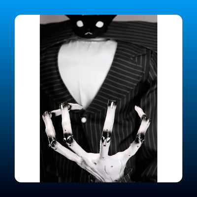 Animatronic Skeleton Figure in Suit Prop