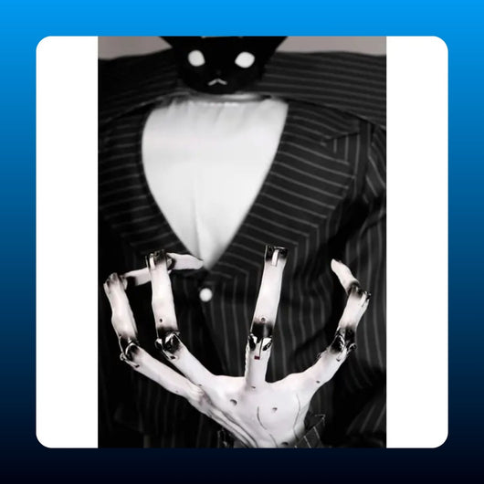 Animatronic Skeleton Figure in Suit Prop