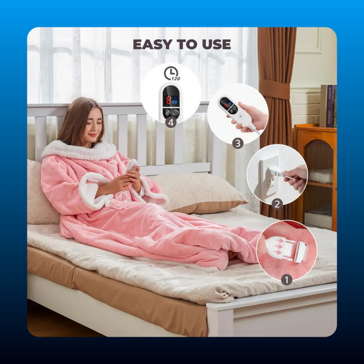 Wearable Heated Blanket Robe