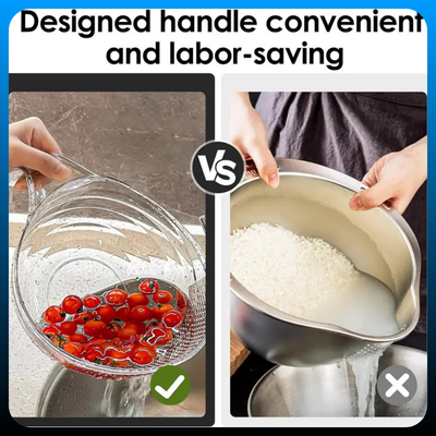 Multifunctional Rice Strainer with Handle