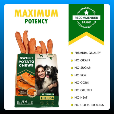 Sweet Potato Dog Treats Chips