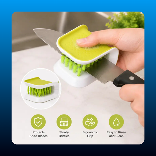 U-Shaped Knife Cleaning Brush