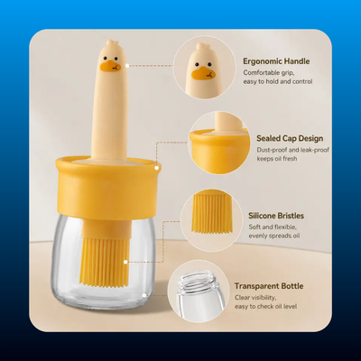 Cute Duck Shaped Silicone Oil Brush