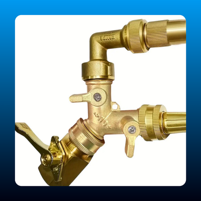 Metal Brass Garden Hose Y-Valve Splitter