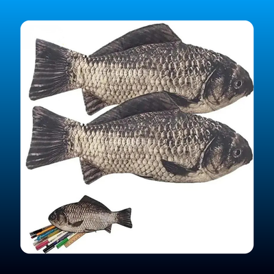 Novelty Fish‑Shaped Multi‑Use Pencil Case