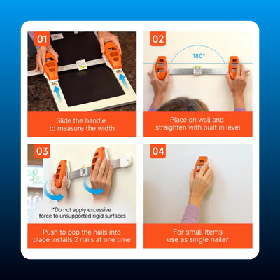 Picture-Hanging Kit with Built-In Level and Ruler