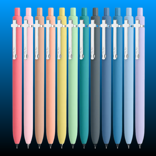 Retractable Cute Gel Pens for Journaling (12 Pack)