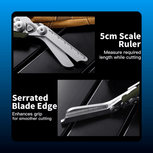 8-in-1 Tactical Folding Scissors