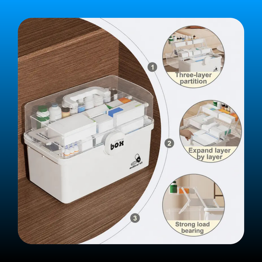 Three-Tier Medicine Organizer
