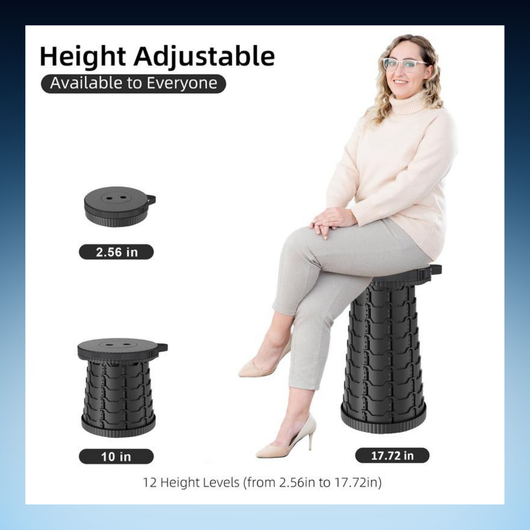 Adjustable Collapsible Stool