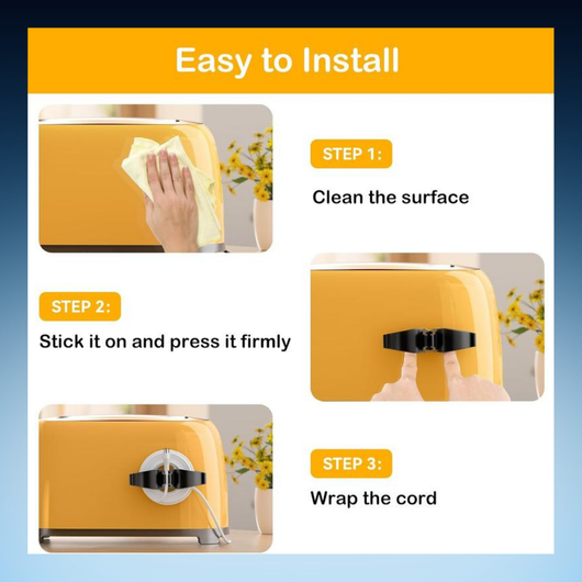 Appliance Cord Organizer Clips (6 Pack)