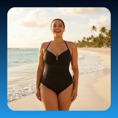 Plus Size Smart Sculpt Shaping Swimsuit