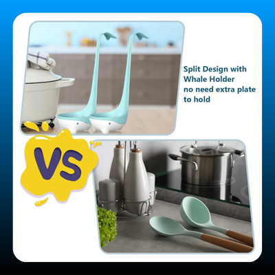 Whale-Shaped 2-in-1 Soup Ladle and Colander Set