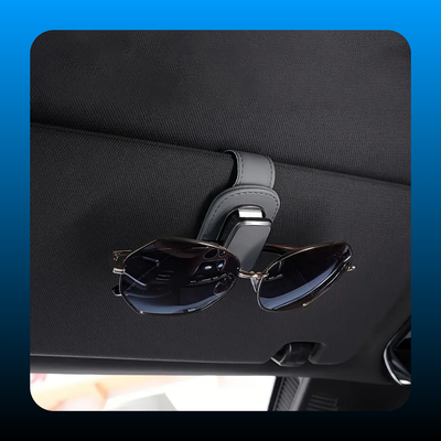 Leather Car Sun Visor Clip