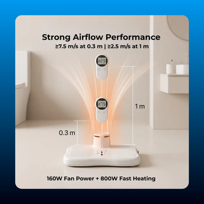 Hands Free Body and Foot Air Dryer