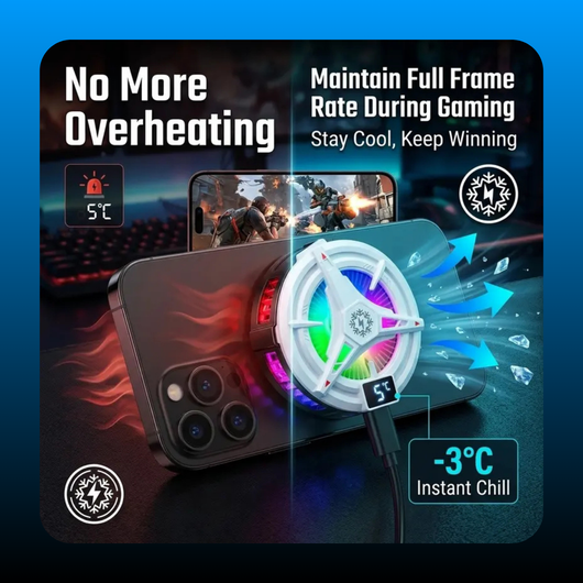 Magnetic Suction Phone Cooling Device