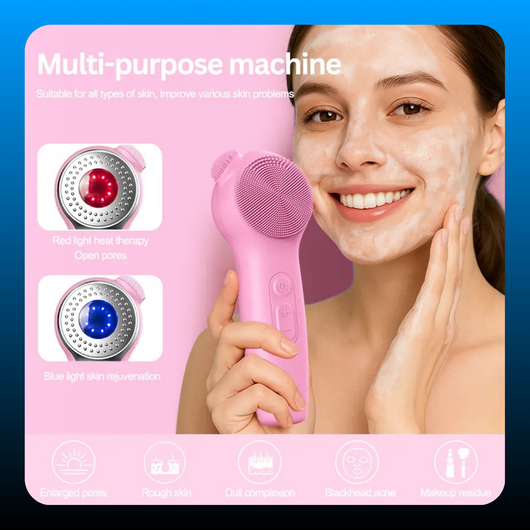Electric Silicone LED Lighting Face Brush