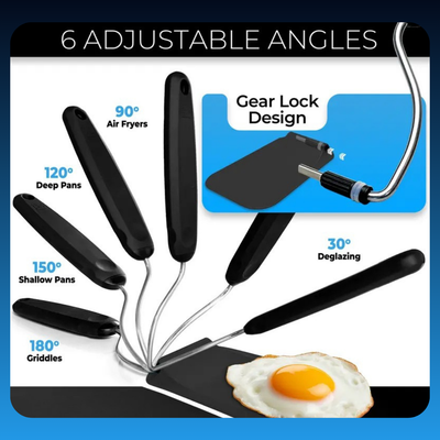 Adaptable Spatula with Seven Adjustable Angles