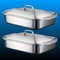 Non-Stick Stainless Steel Baking Pans with Lids