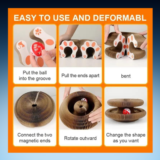Deformable Magnetic Cat Scratch Board