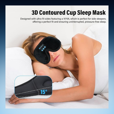 3D Bluetooth Sleep Mask Headphones