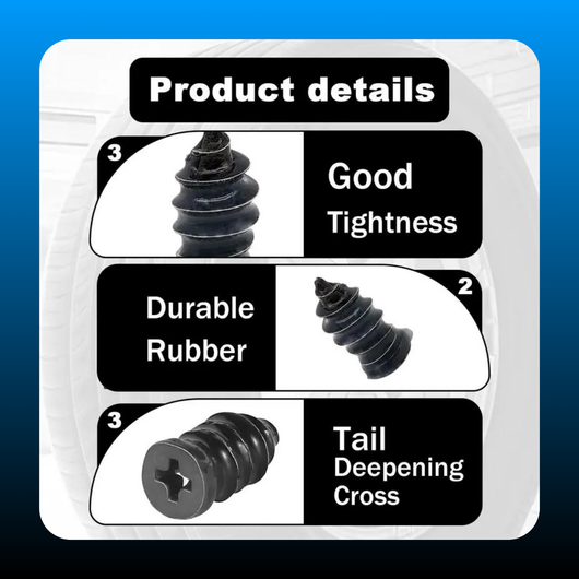 80PCS Tire Plug Kit with Screwdriver