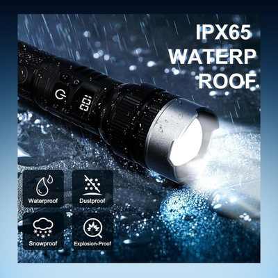 Rechargeable LED Flashlight with Power Bank