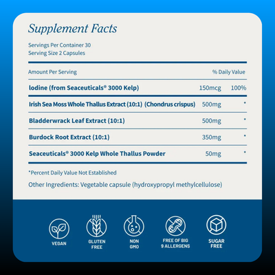 Irish Sea Moss Supplement Capsules
