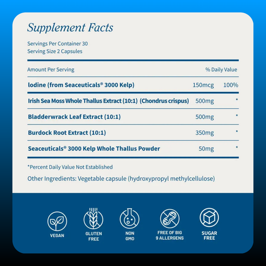 Irish Sea Moss Supplement Capsules