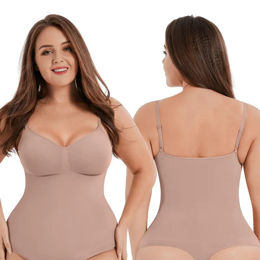Plus Size Seamless Bust-Cover Jumpsuit Bodysuit