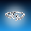 Adjustable Angel Wing Love Ring