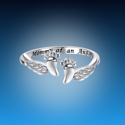 Adjustable Angel Wing Love Ring