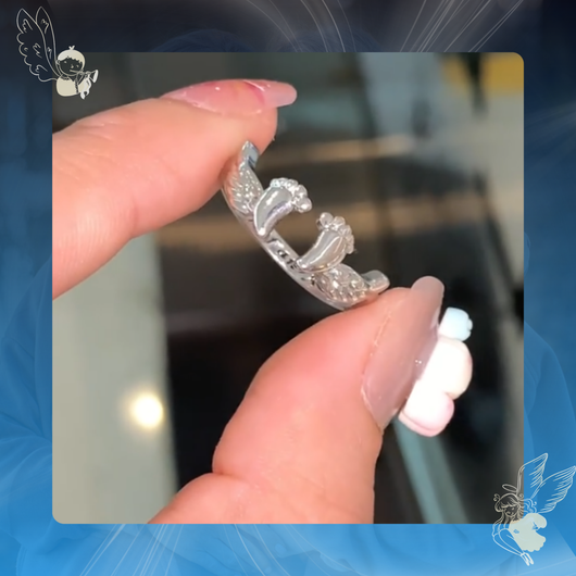 Adjustable Angel Wing Love Ring
