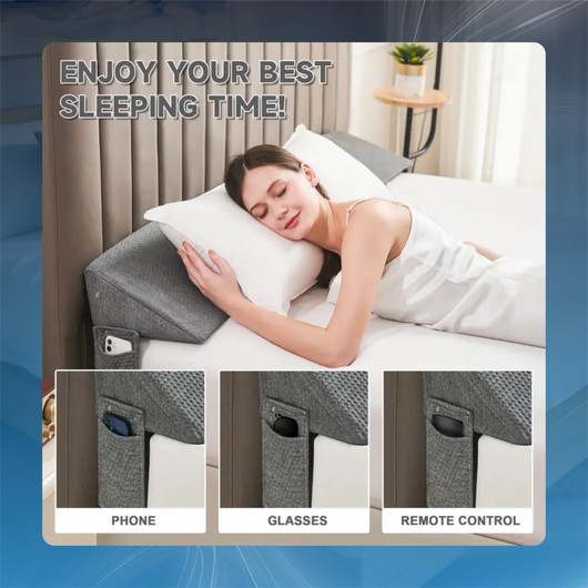 Bed Gap Filler Wedge Pillow for Headboard