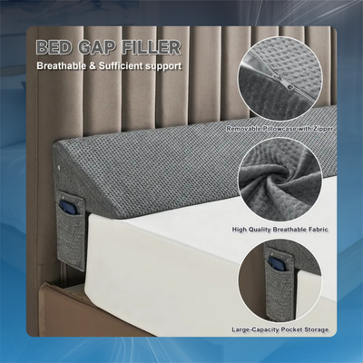 Bed Gap Filler Wedge Pillow for Headboard