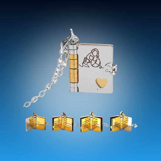 Heartfelt Book Locket Necklace